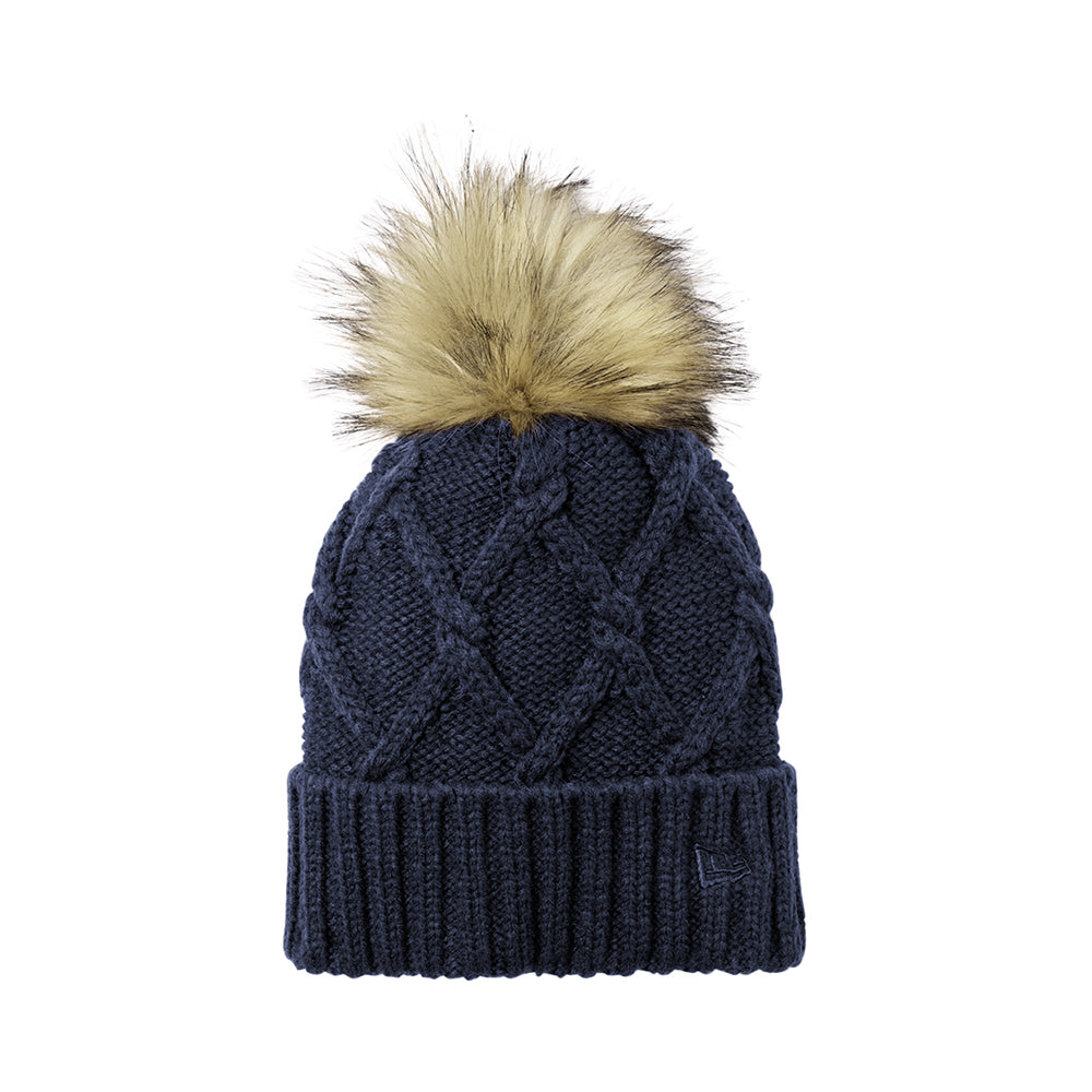New Era® Faux Fur Pom Pom Beanie